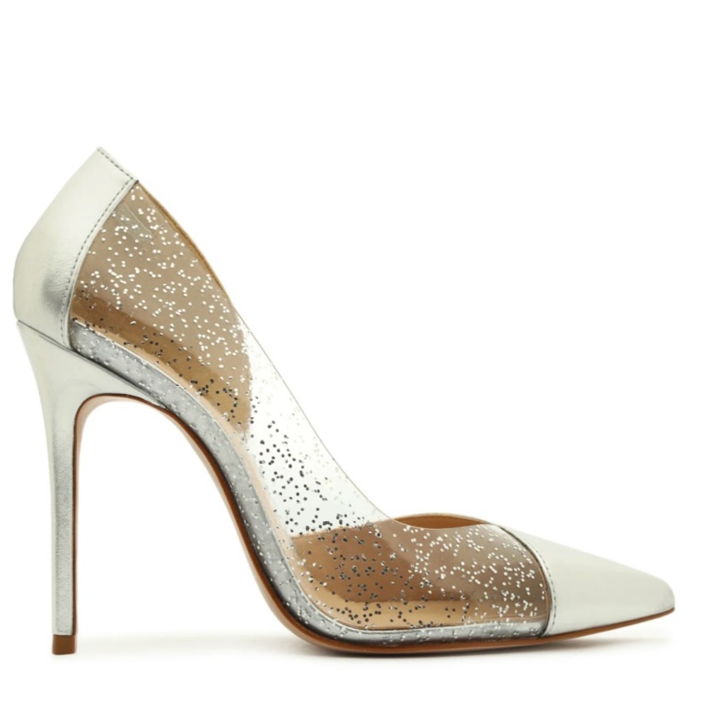 Schultz Cheslie Metallic Nappa & Vinyl Pump 9.5B